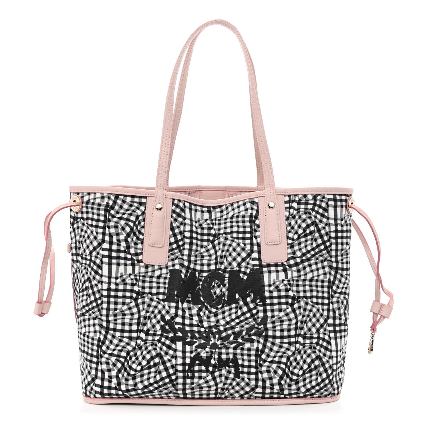 MCM Visetos Medium Liz Reversible Shopper Tote Soft Pink 10 of 16
