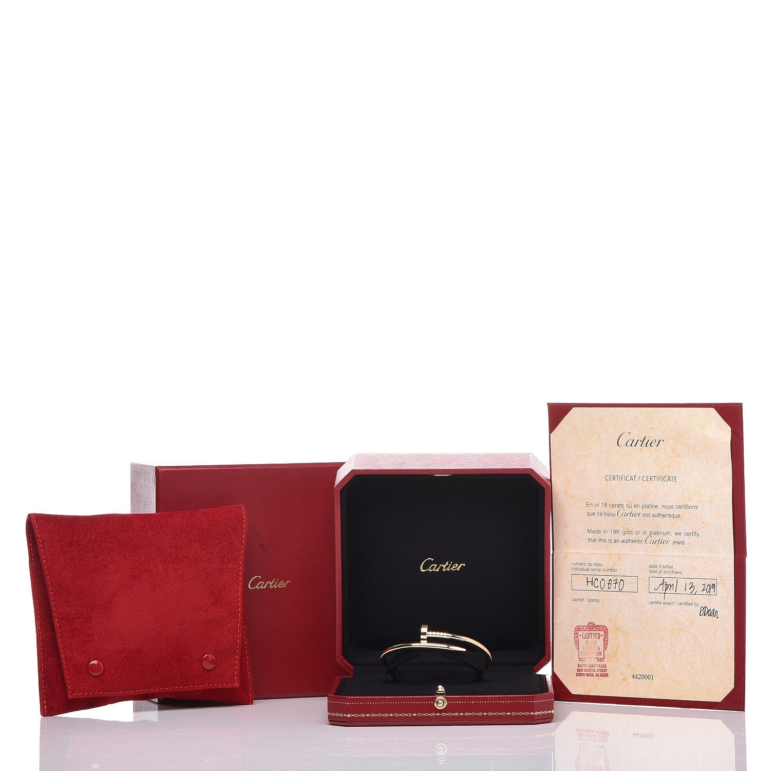 Cartier 18K Yellow Gold Juste Un Clou Bracelet 15 5 of 5