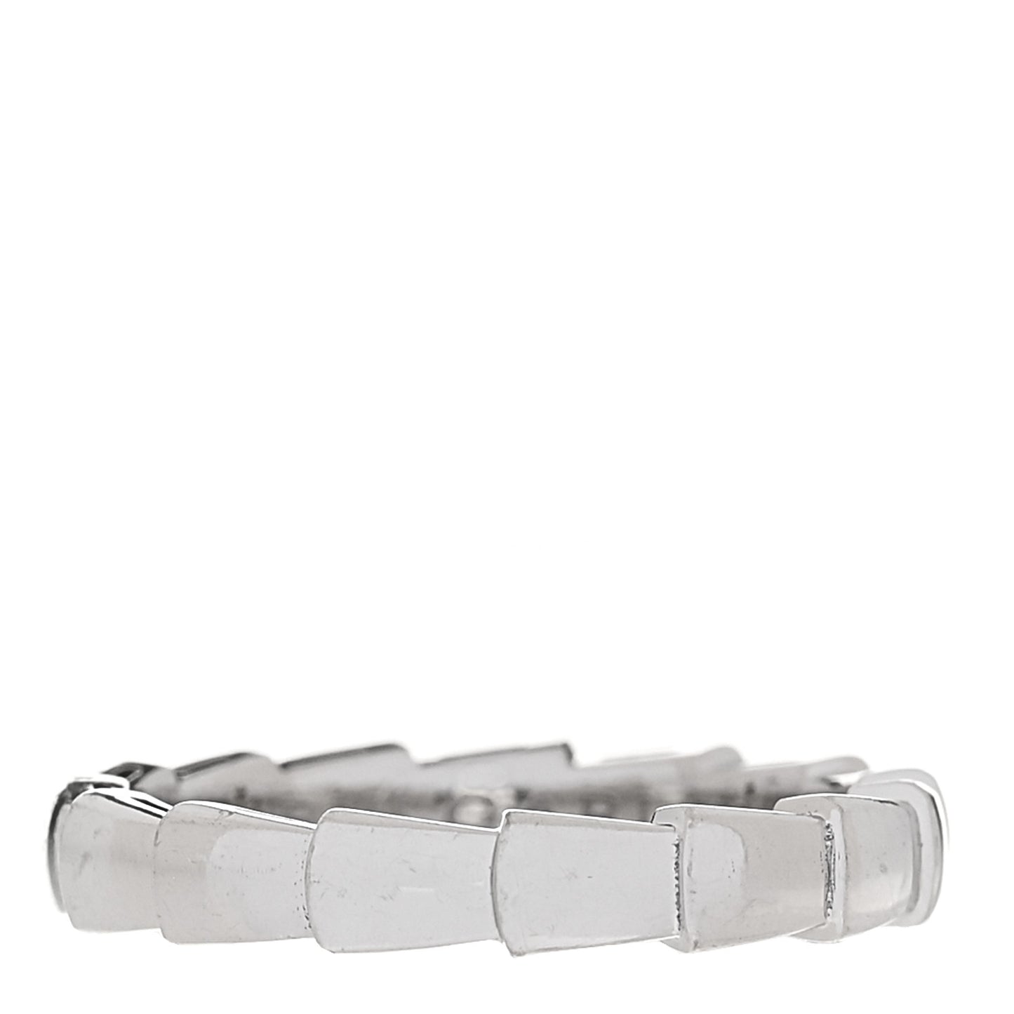 18K White Gold Serpenti Viper Band Ring 57 8