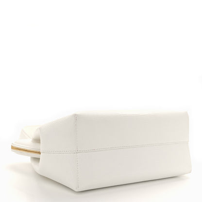 Mansur Gavriel Calfskin Lizard Embossed M Frame Bag White 4 of 12