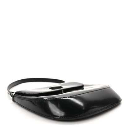 Prada Spazzolato Cleo Flap Shoulder Bag Black 3 of 13