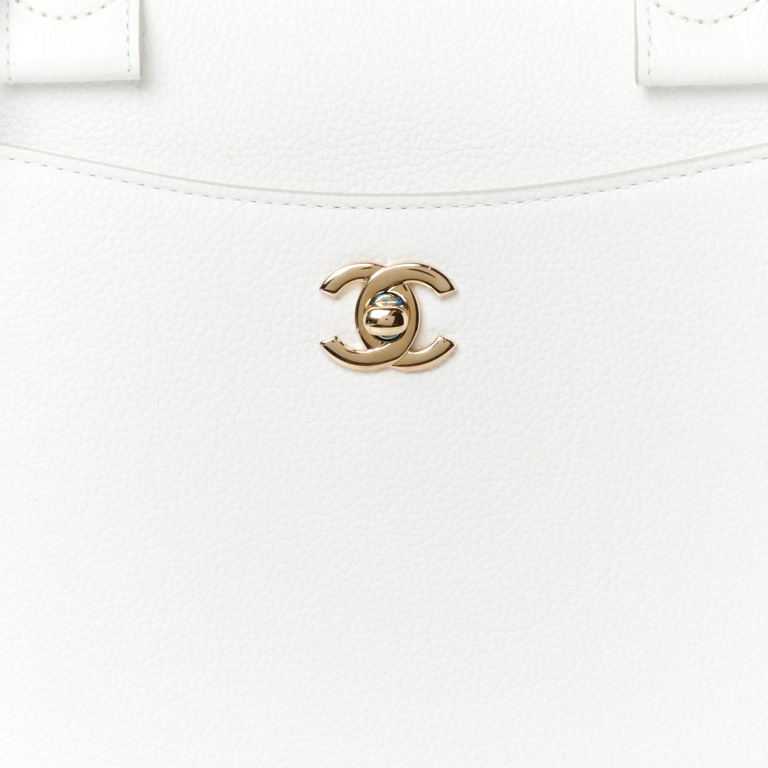 Chanel Grained Calfskin Small Neo Executive Shopper Tote White 8 of 10