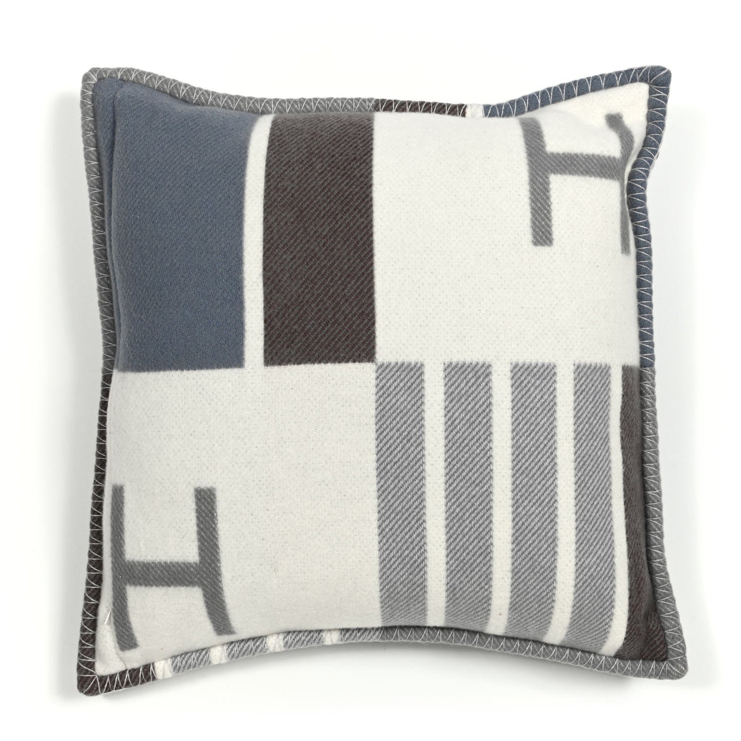 Wool Cashmere Avalon Vibration Pillow PM Ecru Gris