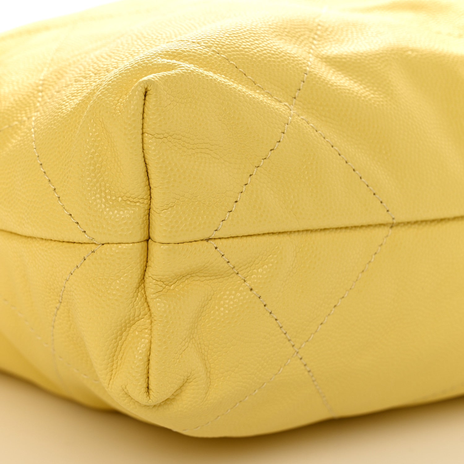 Chanel Shiny Caviar Quilted Small Chanel 22 Yellow 11 of 12