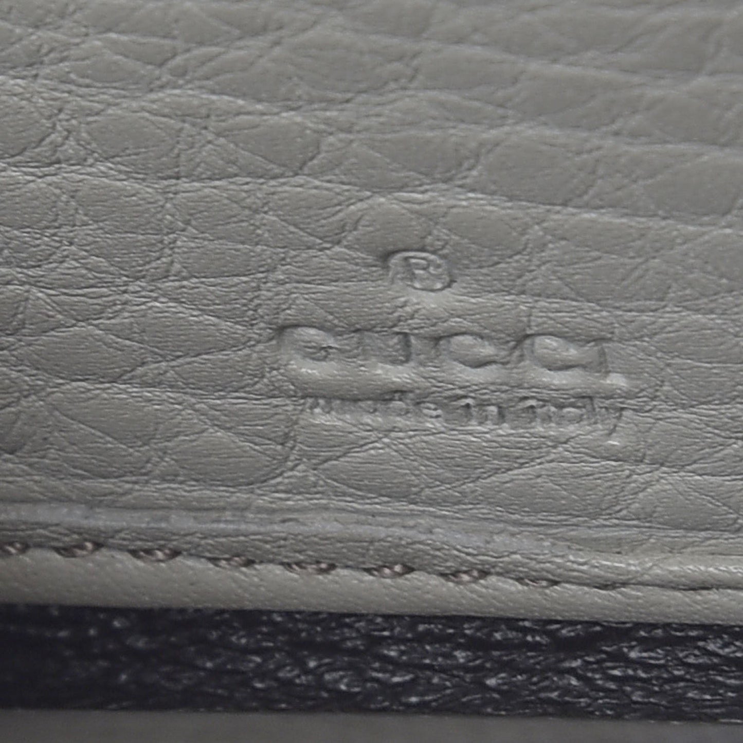 Pebbled Calfskin Soho Zip Around Wallet Off White