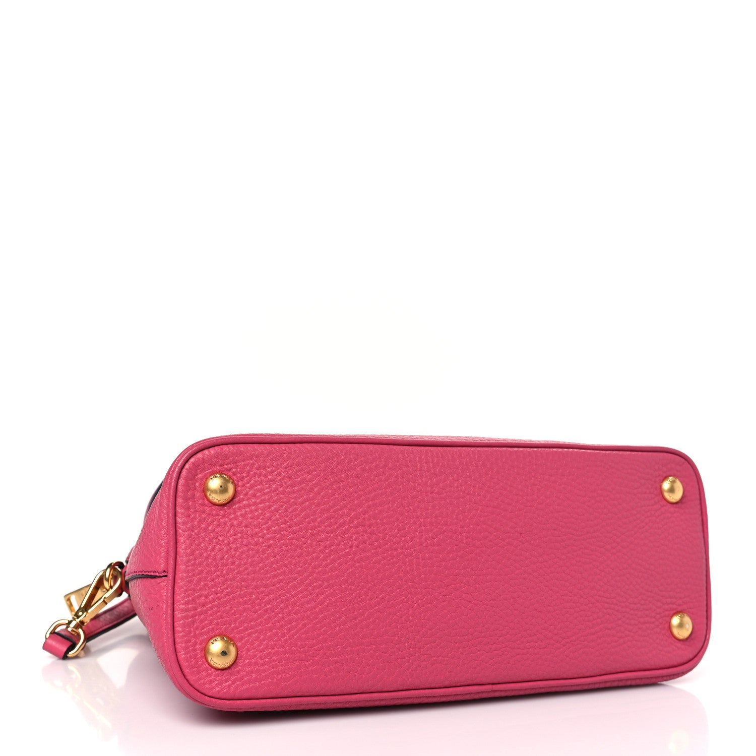Prada Vitello Daino Dome Tote Peonia Peonia 4 of 9