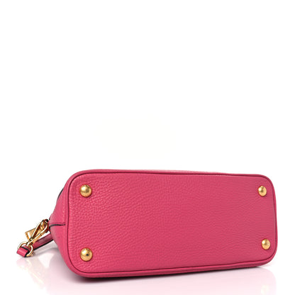 Prada Vitello Daino Dome Tote Peonia Peonia 4 of 9
