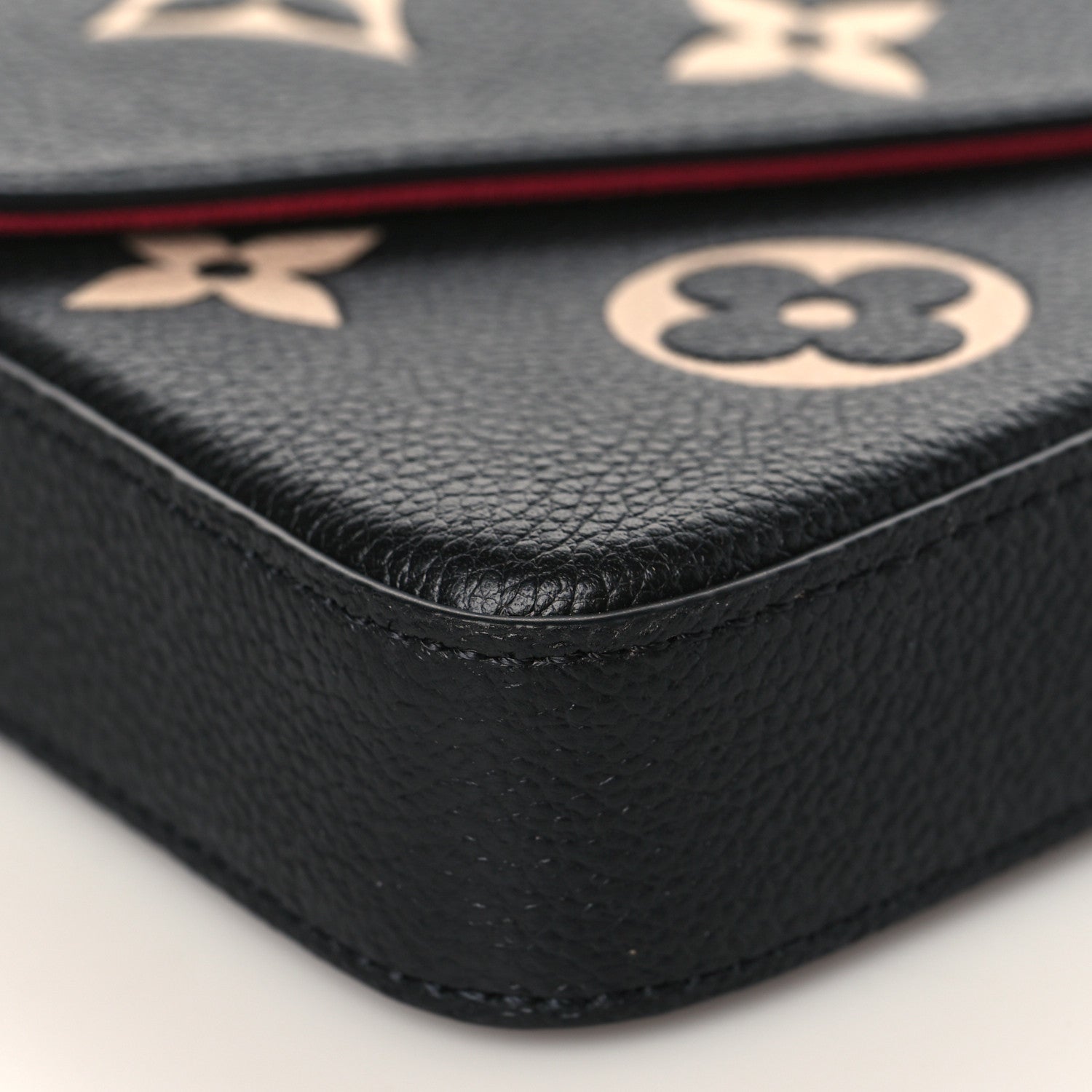 Louis Vuitton Empreinte Monogram Giant Felicie Pochette Black Beige 8 of 10