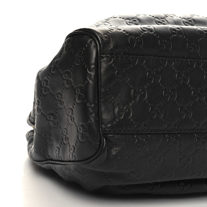 Gucci Guccissima Medium Sukey Tote Black 9 of 10