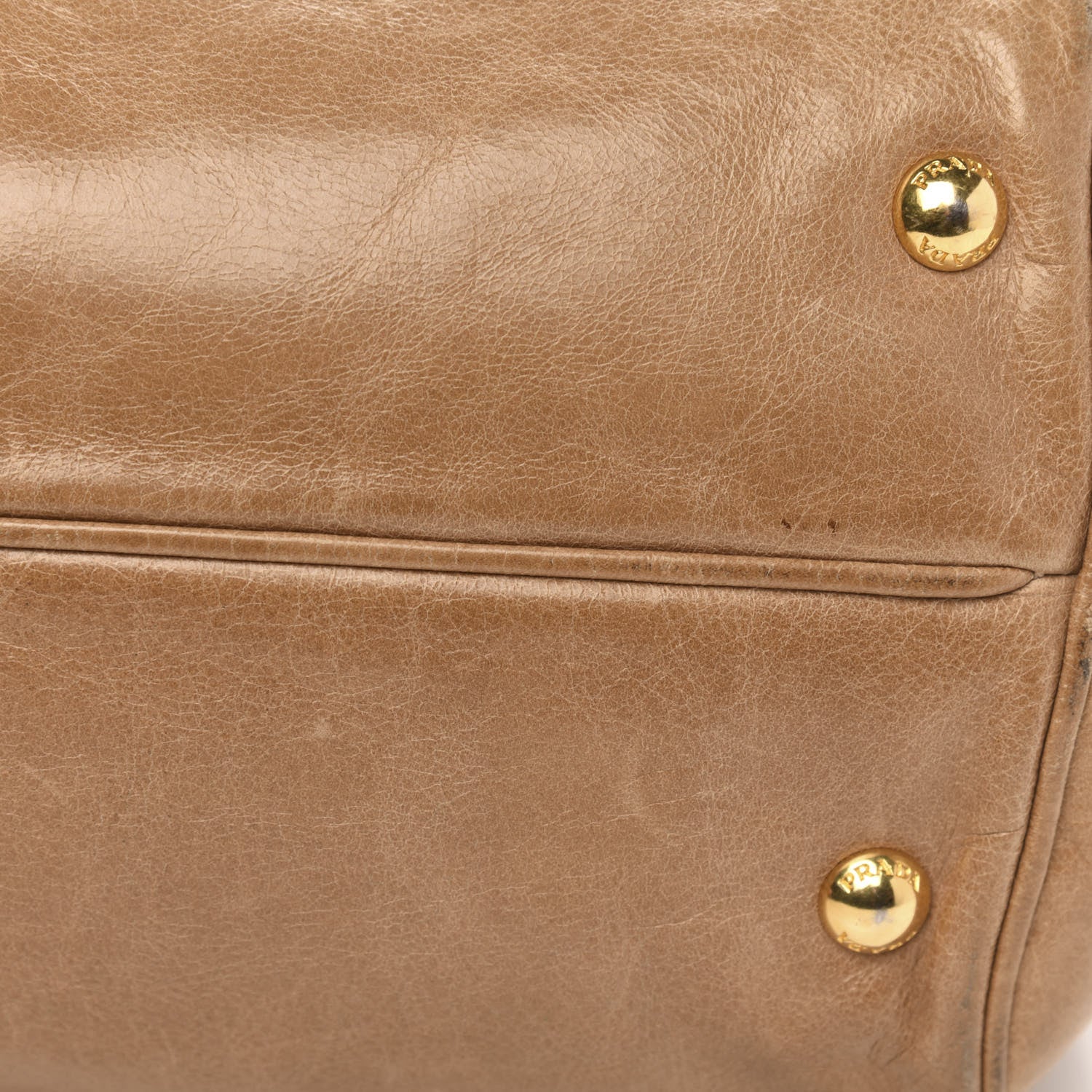 Prada Vitello Shine Top Handle Bag Sughero 12 of 13