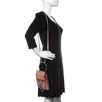 Chloe Suede Calfskin Mini Faye Bracelet Bag Washed Pink 2 of 11