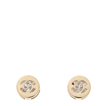 Chanel Round CC Earrings Gold 1 of 5