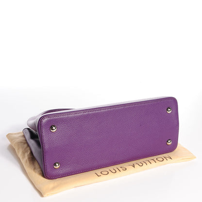 Louis Vuitton Taurillon Capucines MM Violet 4 of 8