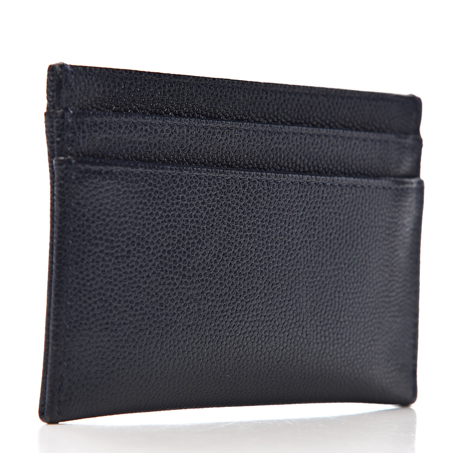 Chanel Caviar Timeless CC Card Holder Wallet Navy 3 of 9