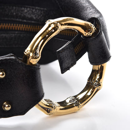 Gucci Monogram Web Bamboo Ring Hobo Black 8 of 10
