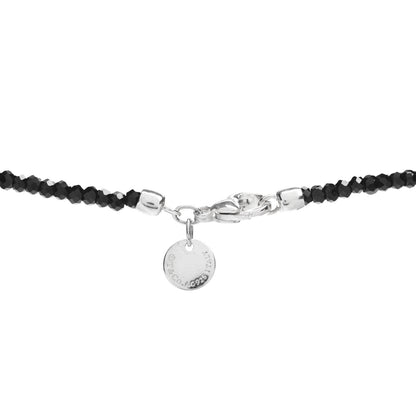 Tiffany Sterling Silver Black Spinel Ziegfeld Bead Necklace 4 of 4