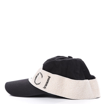 Gucci Gabardine Baseball Hat with Headband M Black 2 of 5