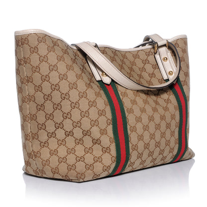 Gucci Monogram Large Jolicoeur Tote White 3 of 11