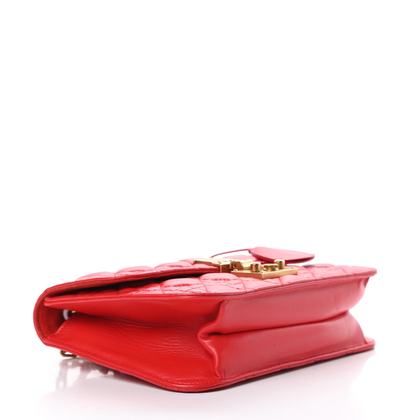 Lambskin Cannage Large Dioraddict Flap Red