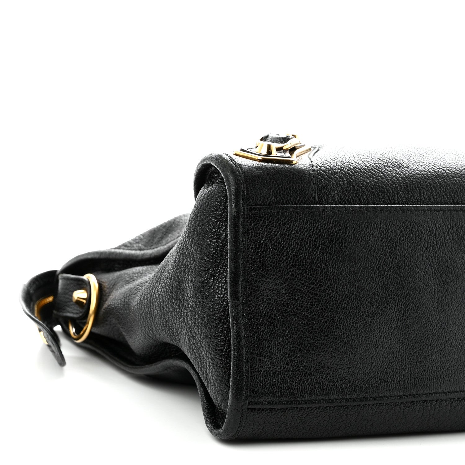 Balenciaga Chevre Gold Metallic Edge Hardware City Black 10 of 11