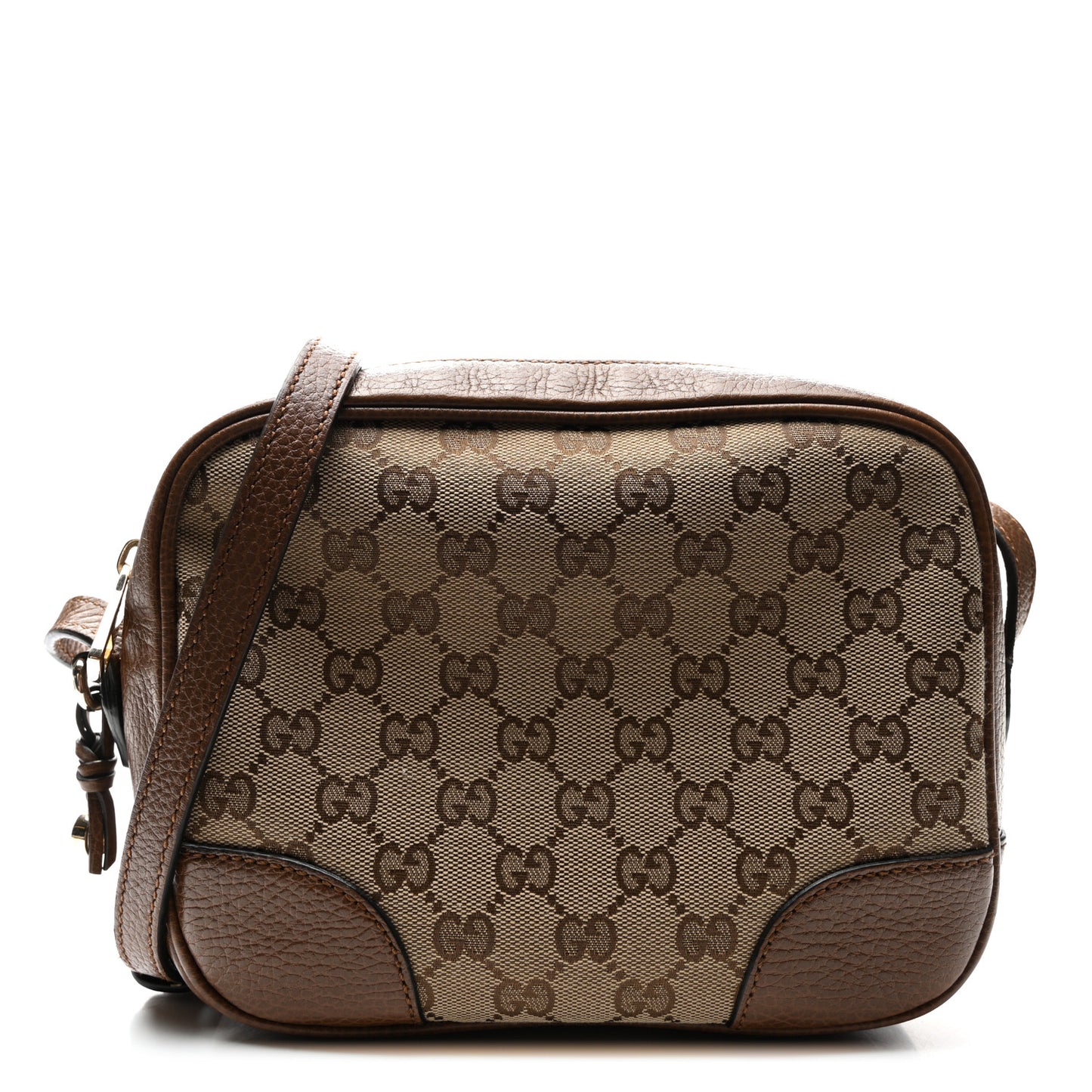 Monogram Mini Bree Messenger Bag Beige Tabacco