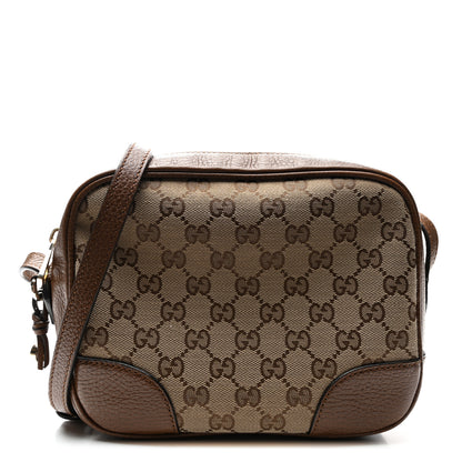 Gucci Monogram Mini Bree Messenger Bag Beige Tabacco 1 of 11
