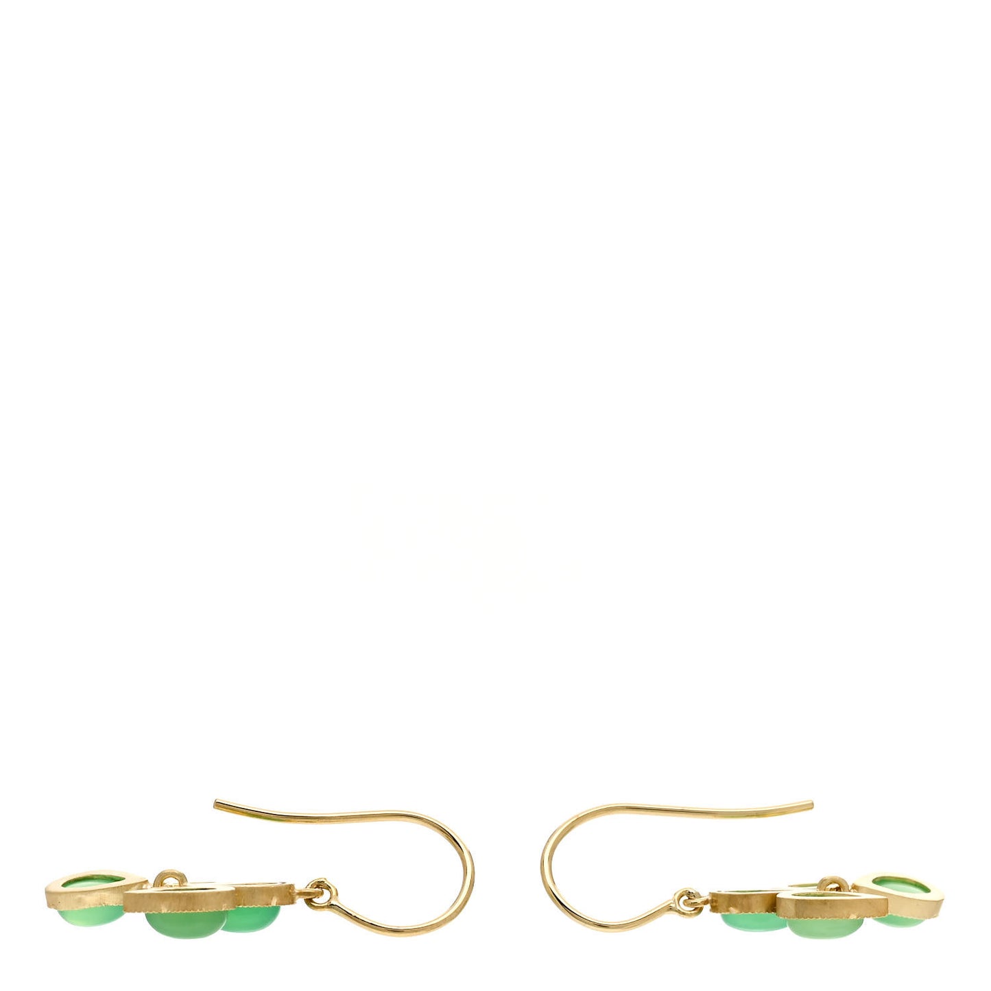 IRENE NEUWIRTH 18K Yellow Gold Chrysoprase Drop Earrings