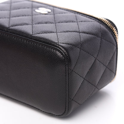 Chanel Caviar Quilted Small Vanity Case With Chain Black 8 of 9