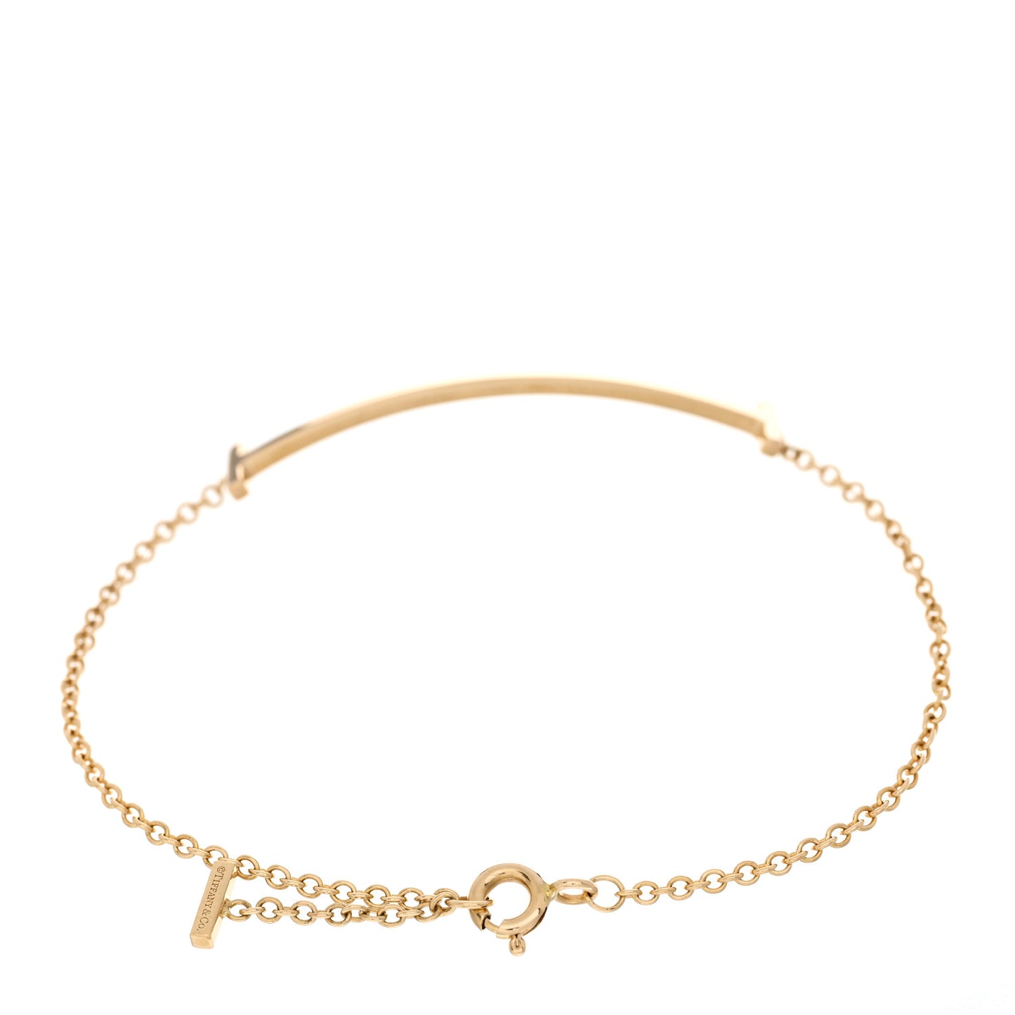 18K Yellow Gold T Smile Bracelet