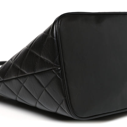 Chanel Lambskin Quilted Medallion Tote Black 9 of 10
