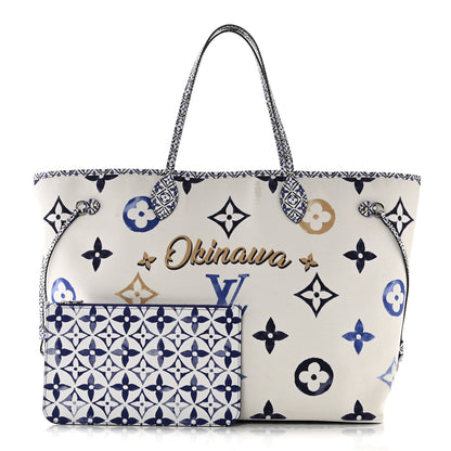 Louis Vuitton Monogram Canvas By The Pool Okinawa 2.0 Neverfull GM Blue 4 of 13