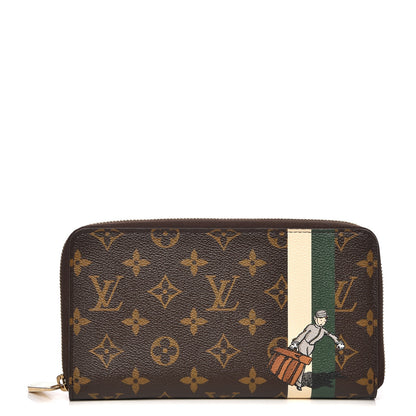 Louis Vuitton Monogram Groom Zippy Organizer Wallet Green 1 of 7