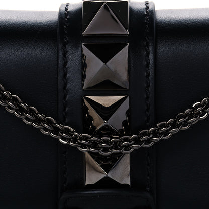 Valentino Garavani Vitello Small Glam Lock Rockstud Flap Black 8 of 10