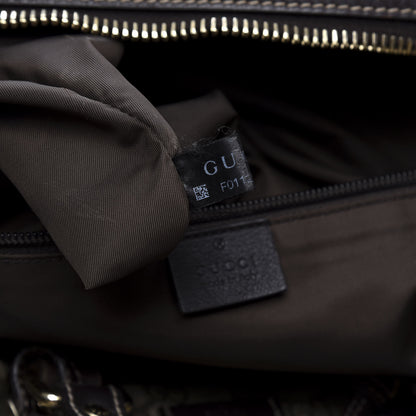 Gucci GG Plus Monogram Large Carry On Duffle Trolley Brown 9 of 24