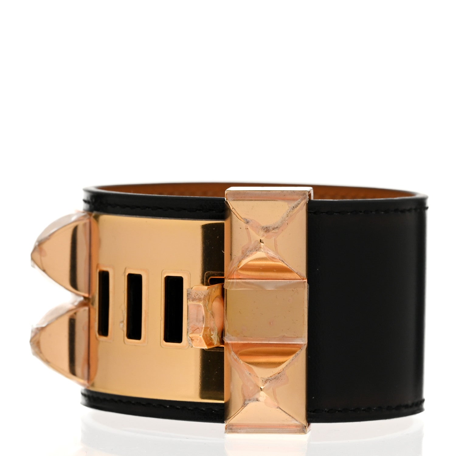 Hermes Box Collier de Chien CDC Bracelet T2 Black 3 of 6
