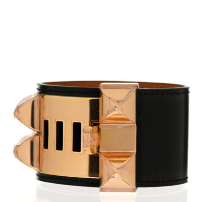 Hermes Box Collier de Chien CDC Bracelet T2 Black 3 of 6