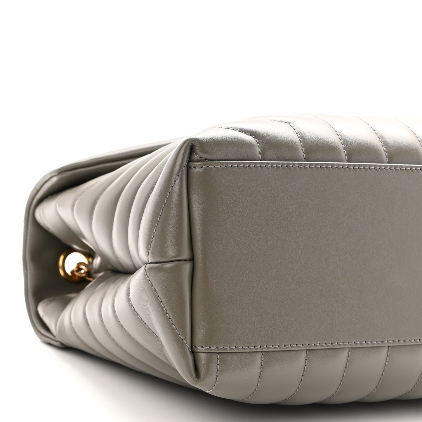 Calfskin Y Quilted Monogram Medium Loulou Chain Satchel Storm