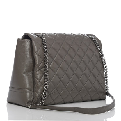 Chanel Aged Calfskin Medium Lady Pearly Flap Grey 3 of 10