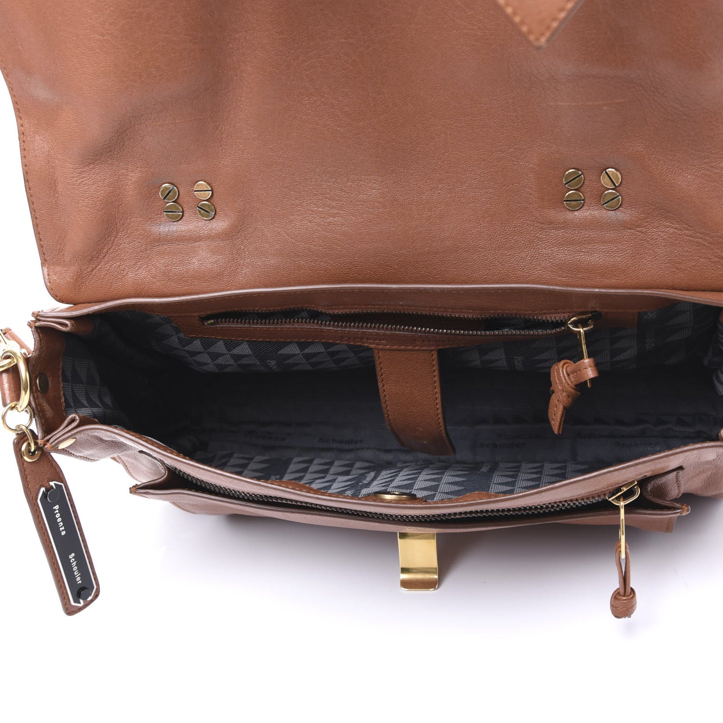 Lambskin Medium PS1 Satchel Saddle