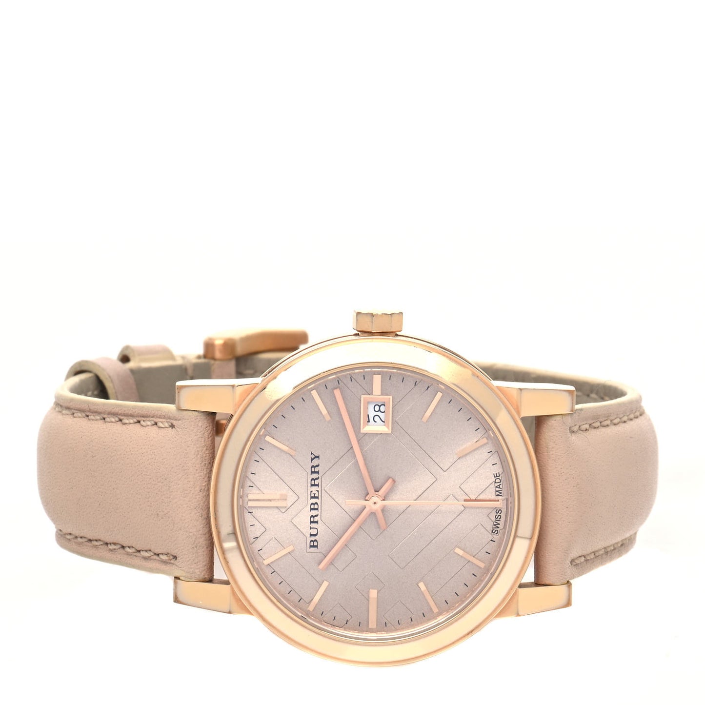 Stainless Steel Calfskin 33mm The City Quartz Watch Nude BU9109