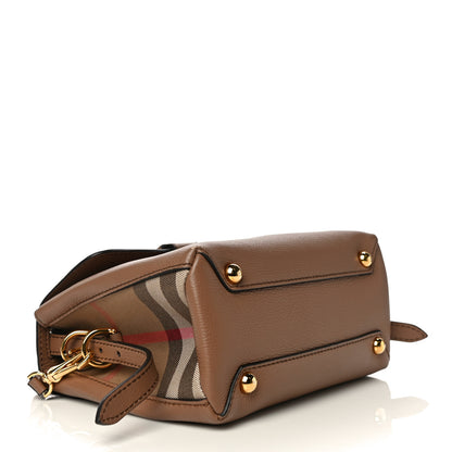Burberry Derby Calfskin House Check Small Camberley Dark Sand 4 of 10