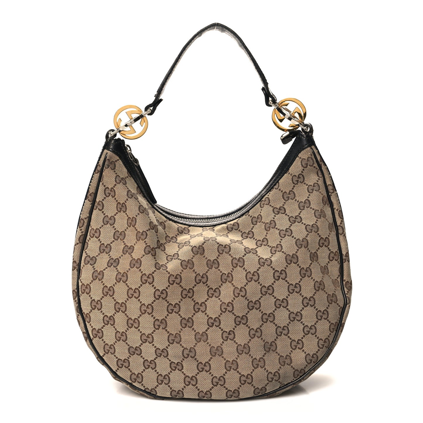 Monogram Medium GG Twins Hobo Black