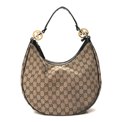 Gucci Monogram Medium GG Twins Hobo Black 1 of 12
