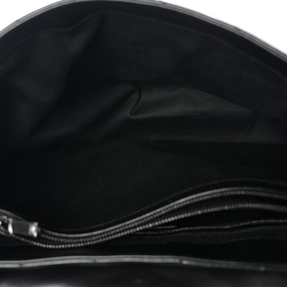 Saint Laurent Calfskin Y Quilted Monogram Monochrome Large Loulou Chain Satchel Black 5 of 12