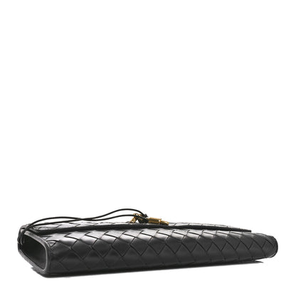 Bottega Veneta Nappa Intrecciato Long Andiamo Top Handle Clutch Black 4 of 11