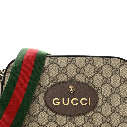 Gucci GG Supreme Monogram Web Neo Vintage Shoulder Bag Beige New Acero Crop 8 of 11