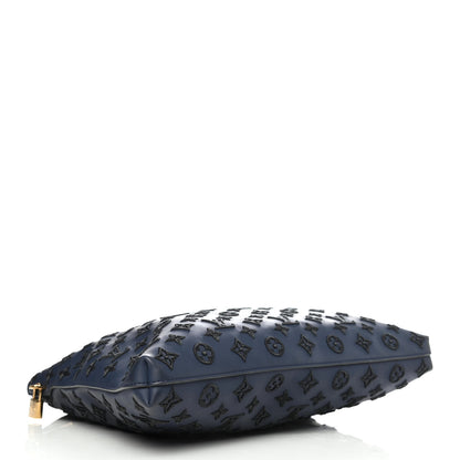 Louis Vuitton Monogram Addiction Vertical Lockit MM Blue 3 of 4