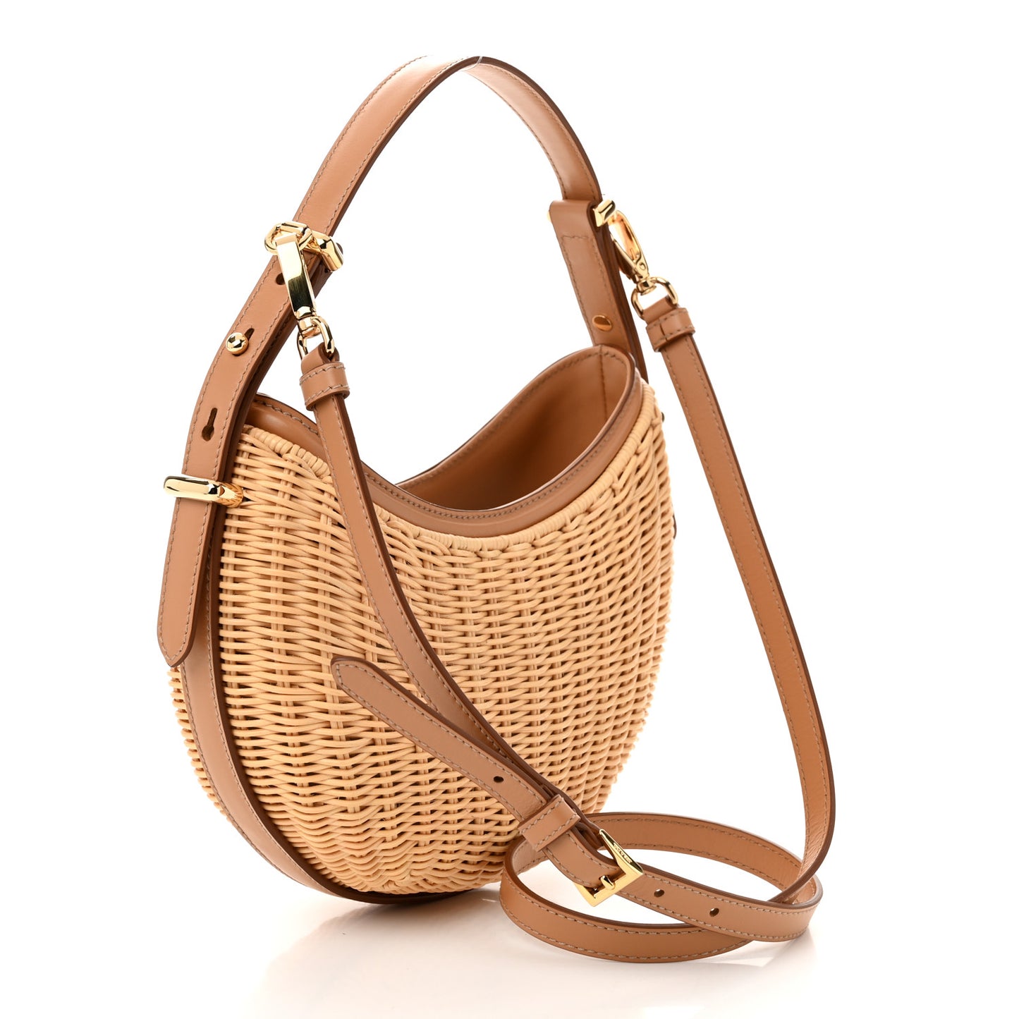 Wicker Arque Shoulder Bag Natural