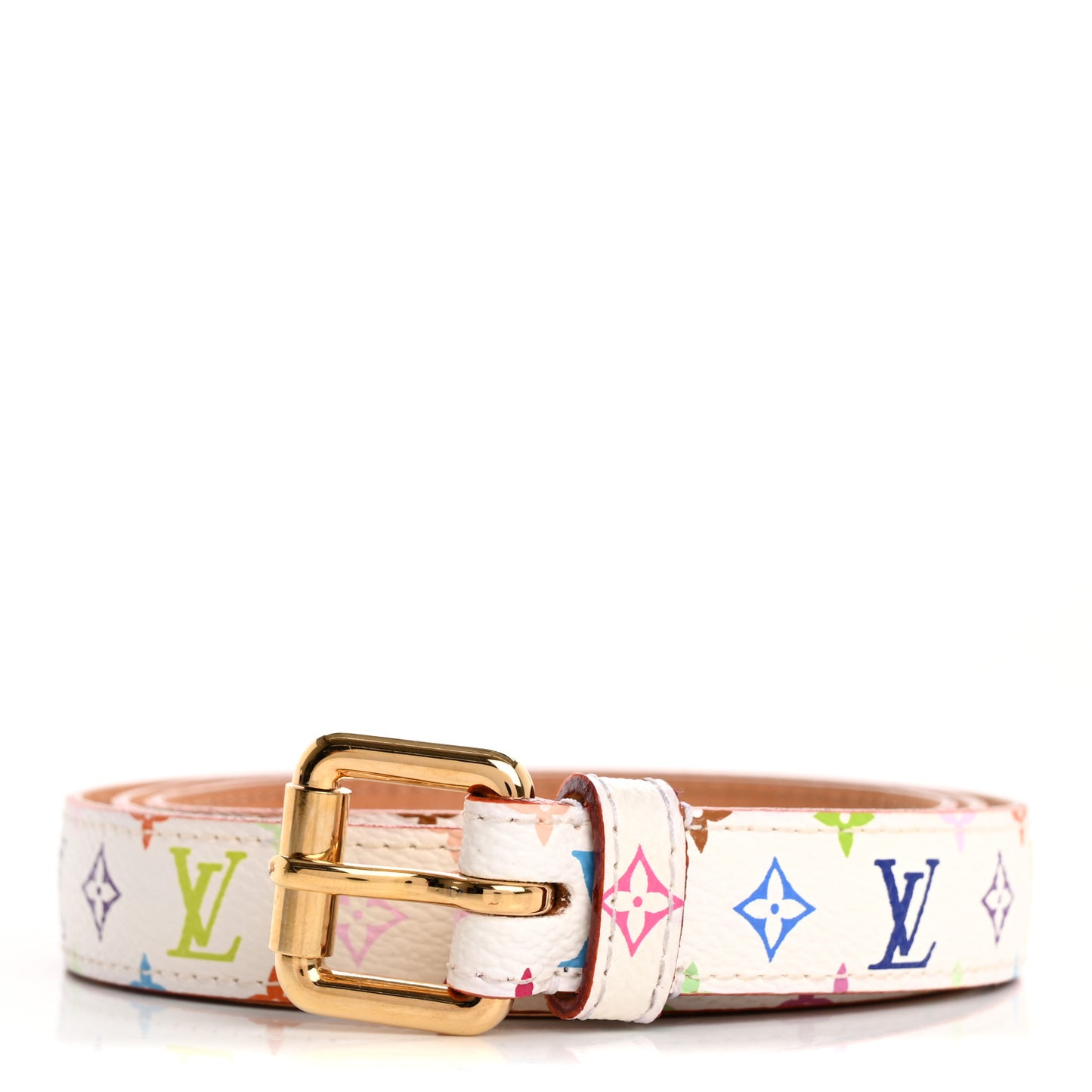 Monogram Multicolor Belt 90 36 White