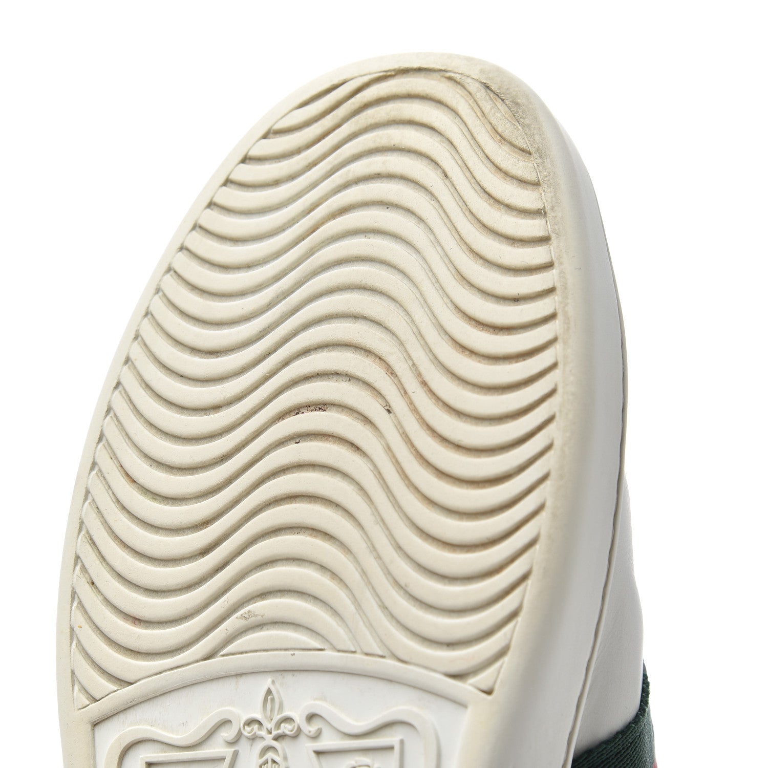 Gucci Calfskin Web Bee Embroidered Womens Ace Sneakers 38 White Green 19 of 25